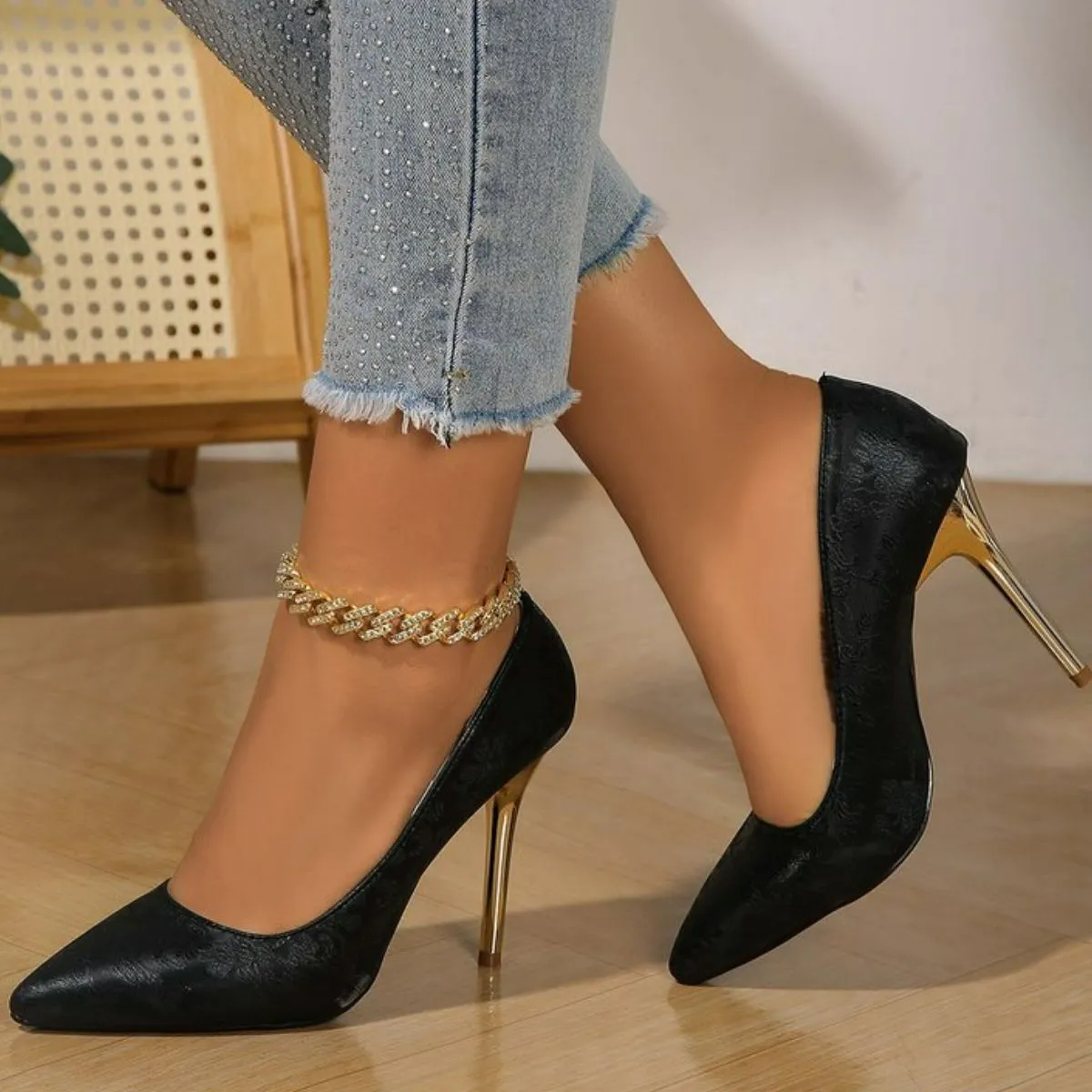 Point Toe Stiletto Pumps