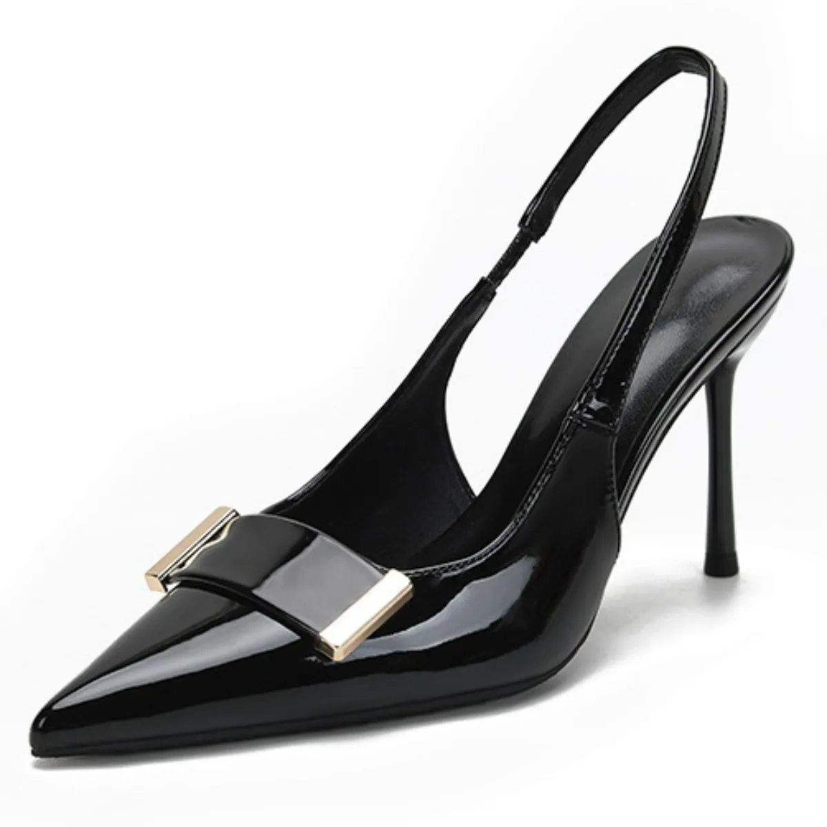 Point Toe Stiletto Slingback Pumps