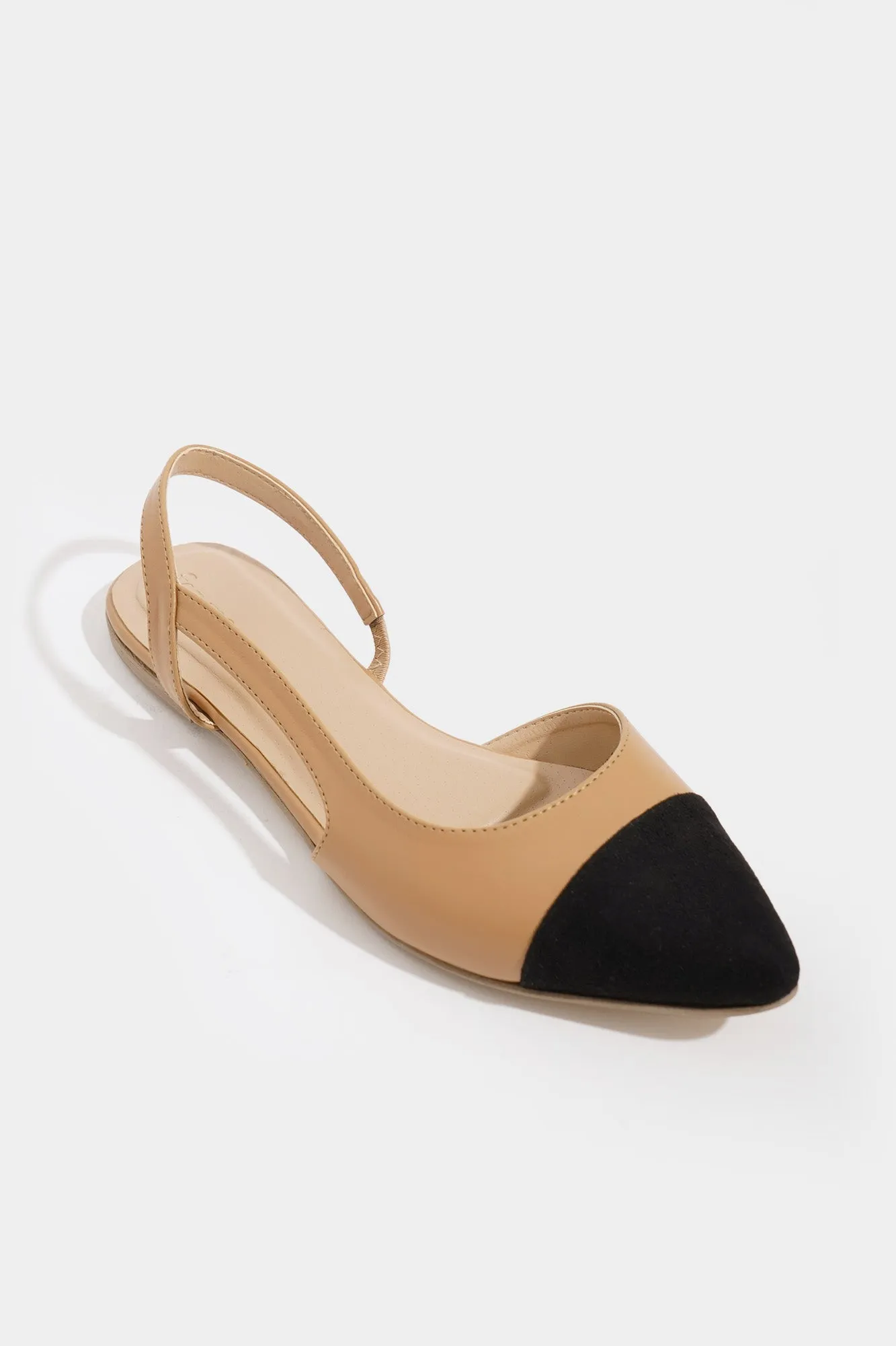 Pointed Toe Two Tone Flats