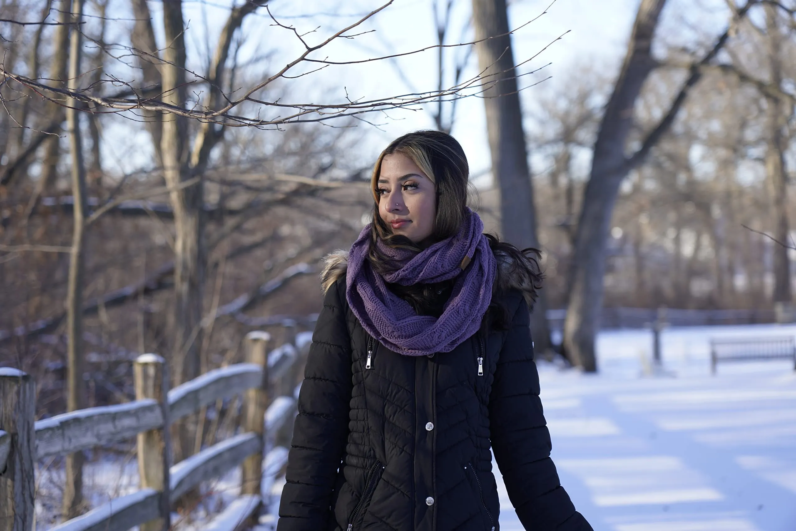 Ponytail Beanie, Infinity Scarf & Gloves Matching Set by Funky Junque