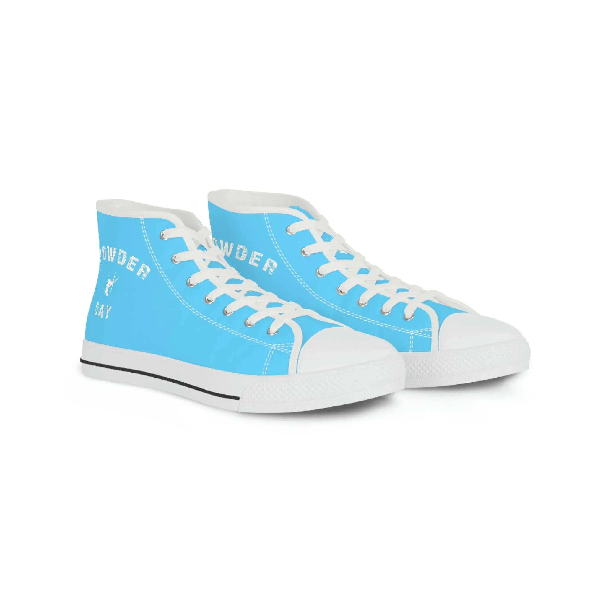 Powder Day Light Blue - High Top Sneakers