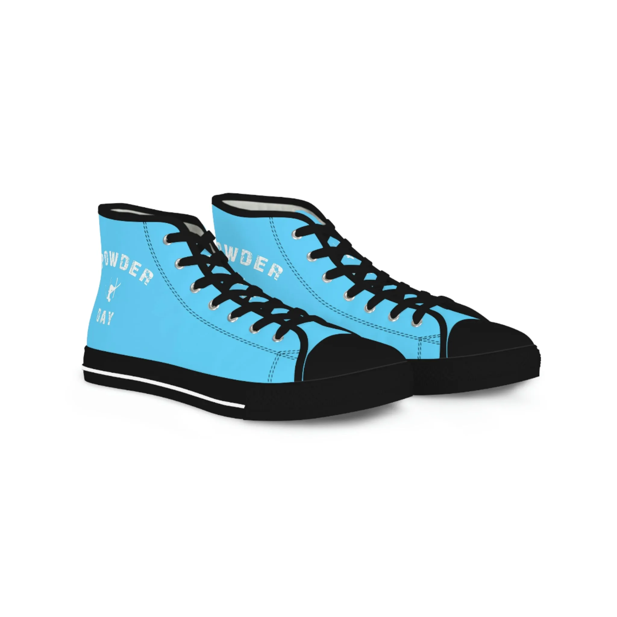 Powder Day Light Blue - High Top Sneakers