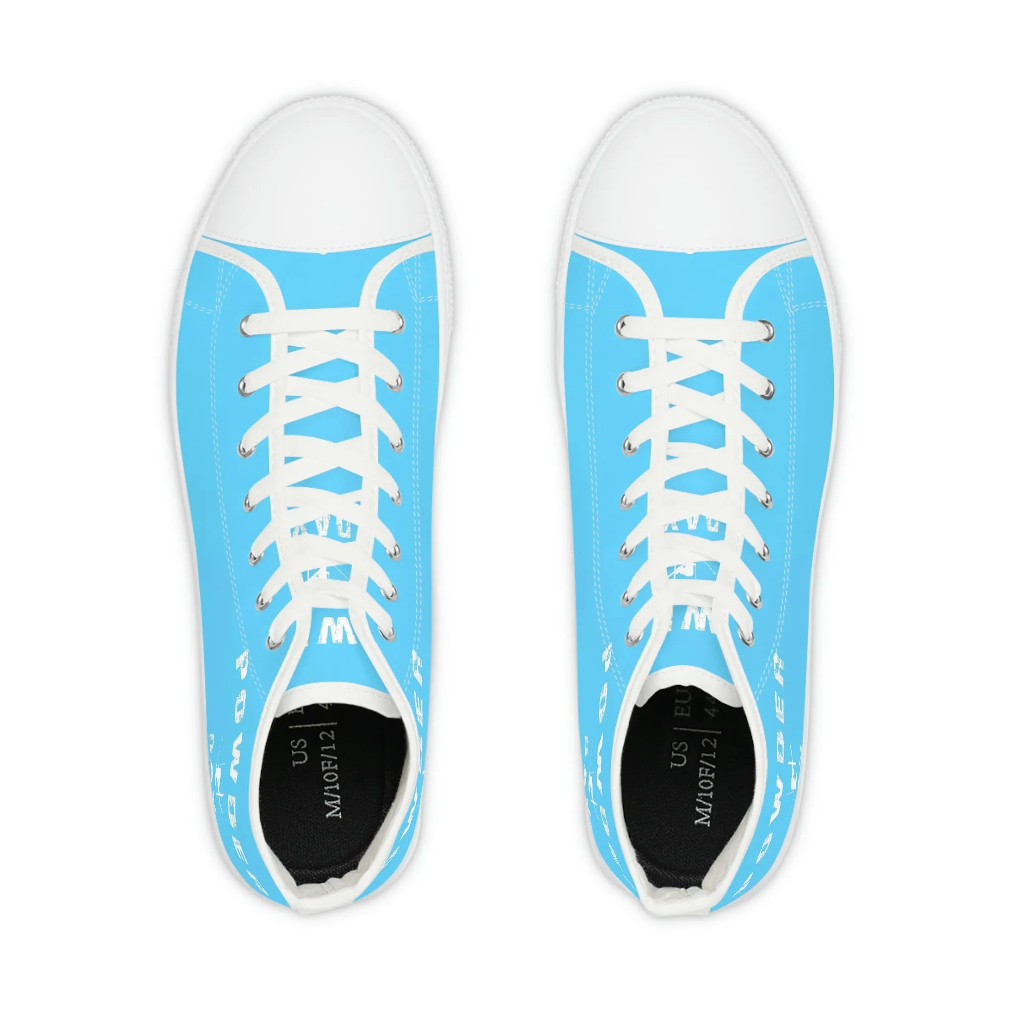 Powder Day Light Blue - High Top Sneakers