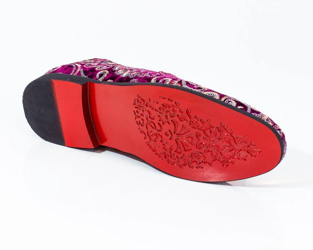 Premium Pink Multicolor Floral  Loafers for men designer slip on casual / dress shoes – Luxury