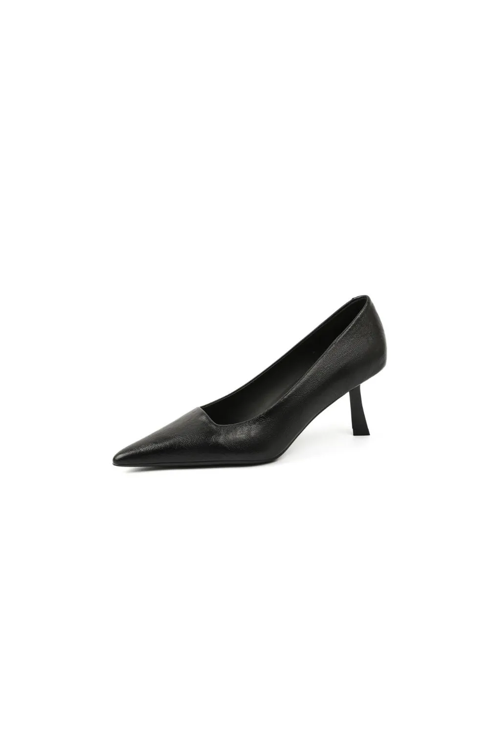 PU Leather Point Toe Pumps