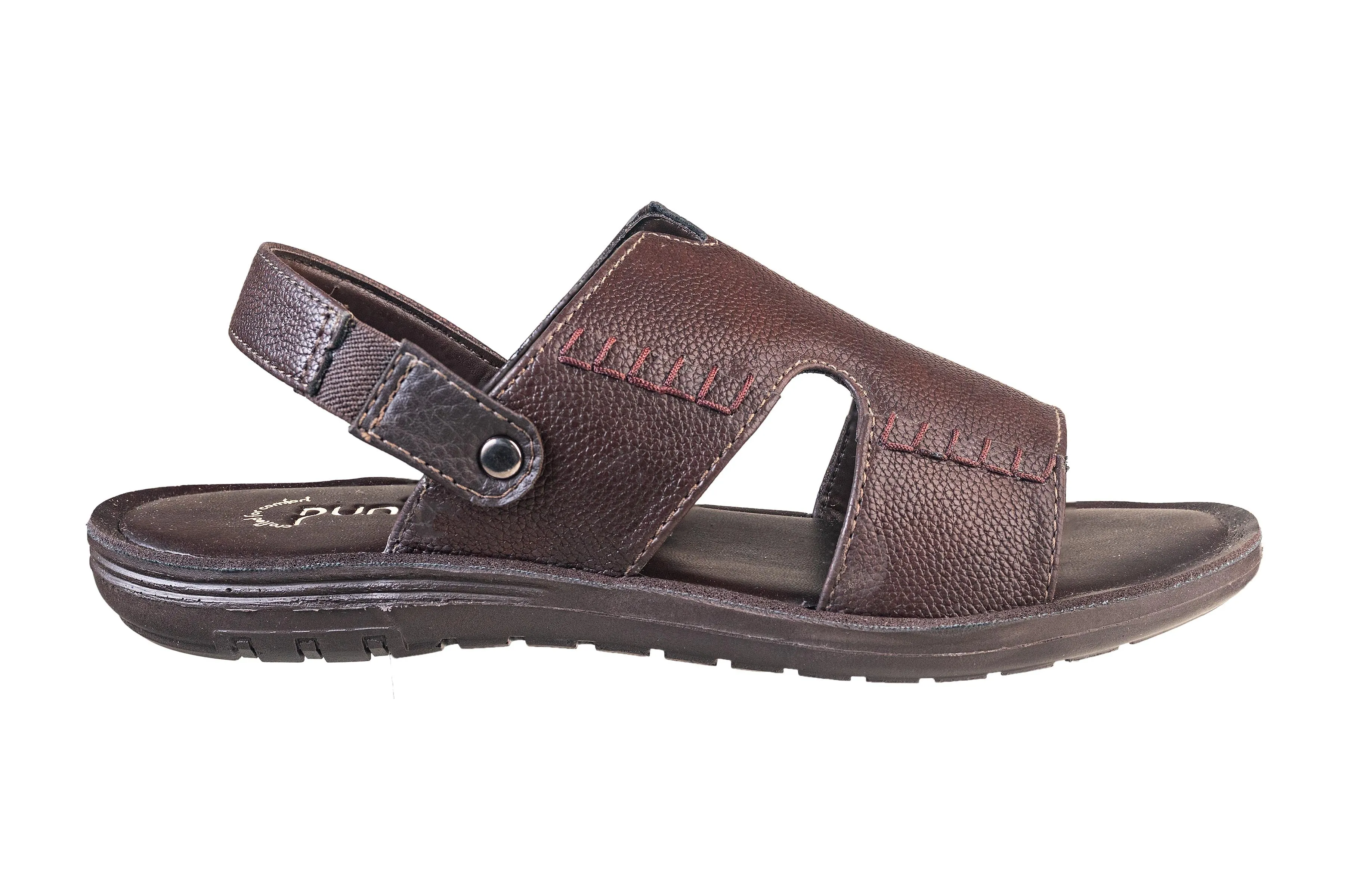 Puntooblu Gents Brown Sandal PU (Gs Pu S Rl 39 A)