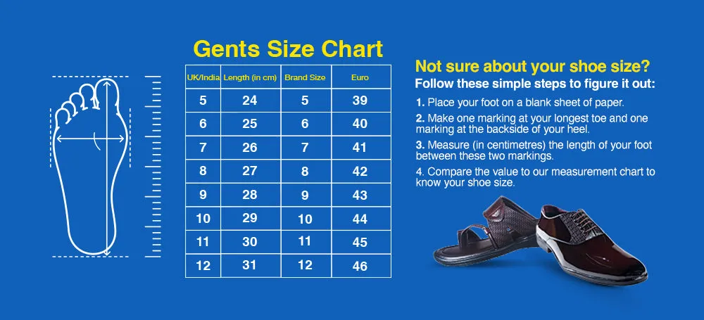 Puntooblu Gents Brown Sandal PU (Gs Pu S Rl 39 A)