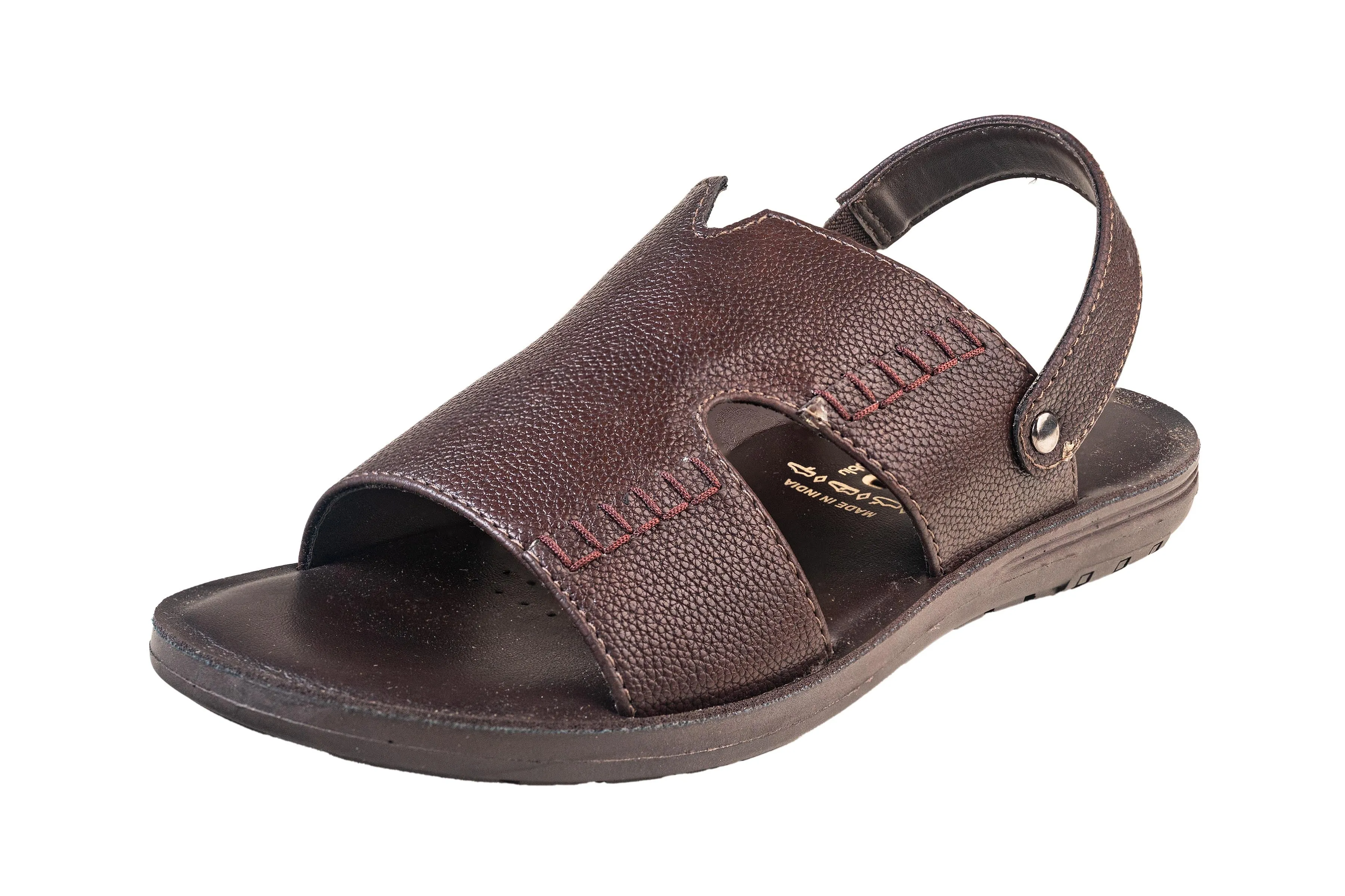 Puntooblu Gents Brown Sandal PU (Gs Pu S Rl 39 A)