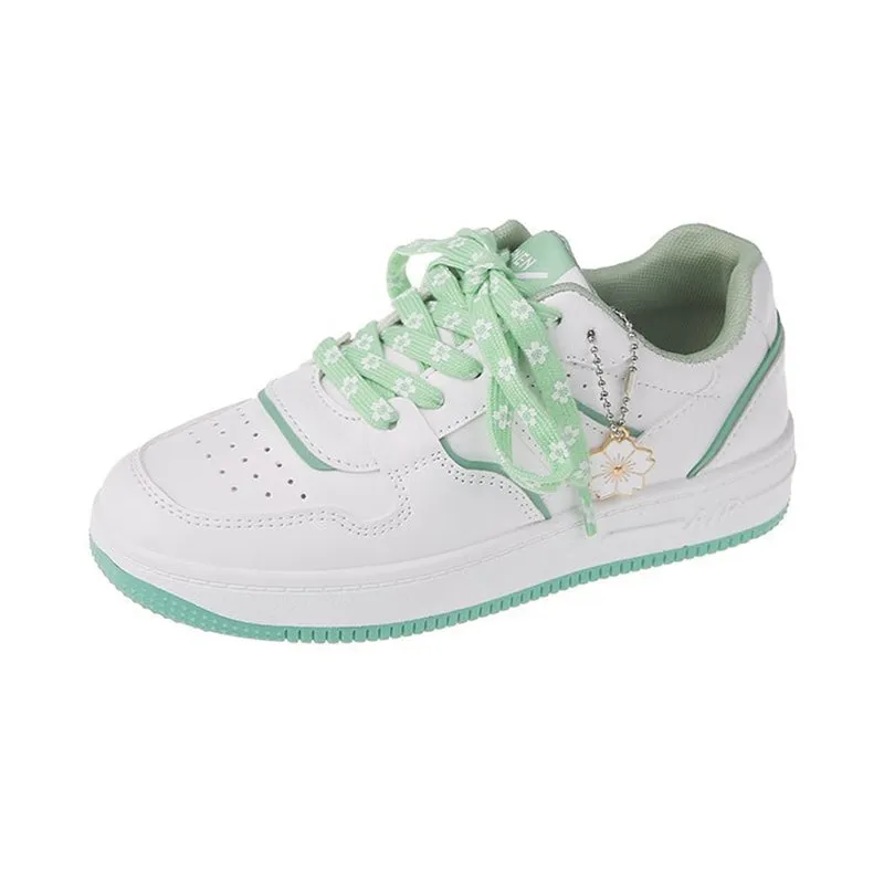 PURPLE/GREEN SAKURA LACES BREATHABLE SNEAKERS UB2603