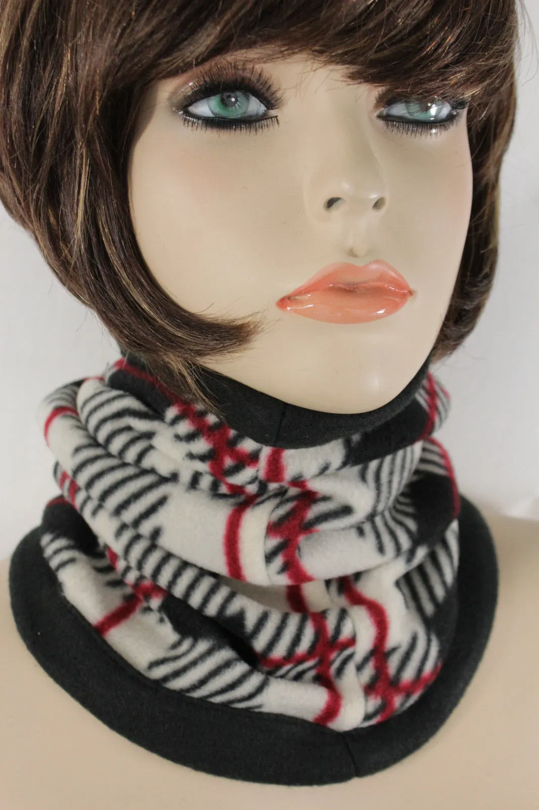 Red Black White Beige Neck Warmer Scarf Turtle Cover Mask Hat Sport Men