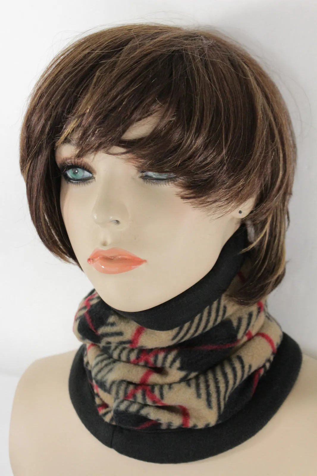 Red Black White Beige Neck Warmer Scarf Turtle Cover Mask Hat Sport Men