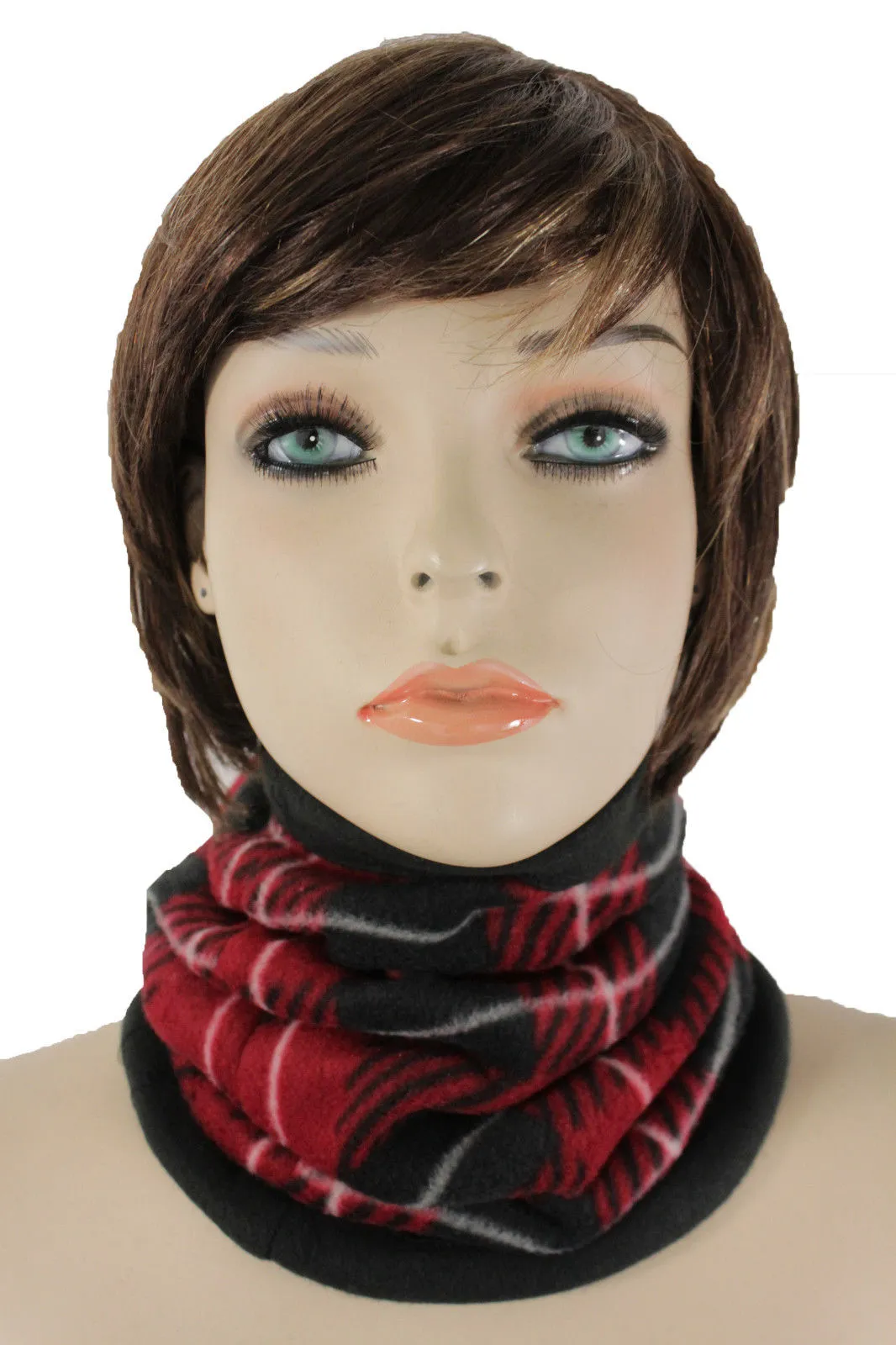 Red Black White Beige Neck Warmer Scarf Turtle Cover Mask Hat Sport Men