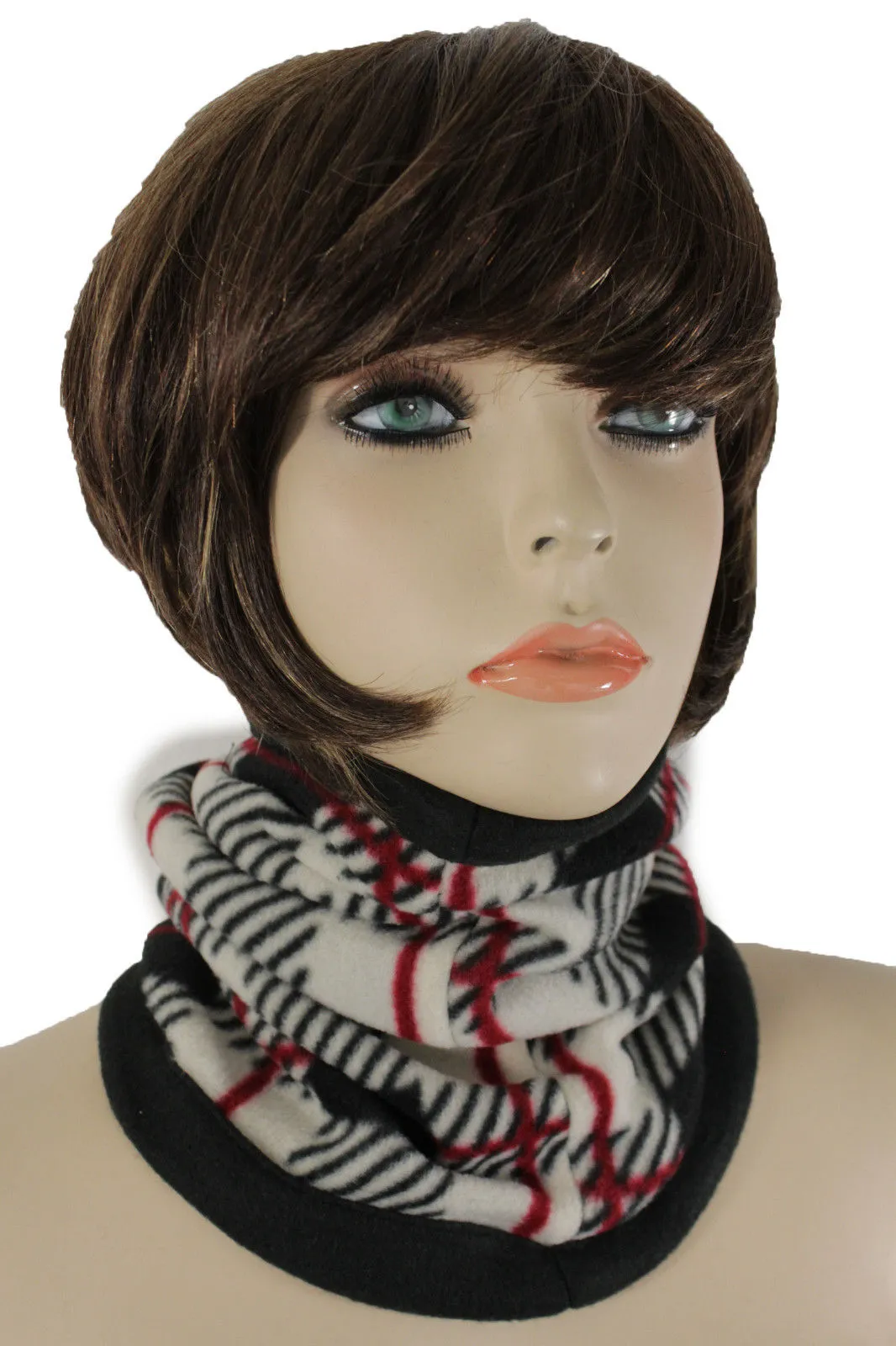 Red Black White Beige Neck Warmer Scarf Turtle Cover Mask Hat Sport Men
