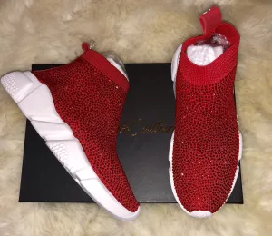 Red Rhinestone Sneaker