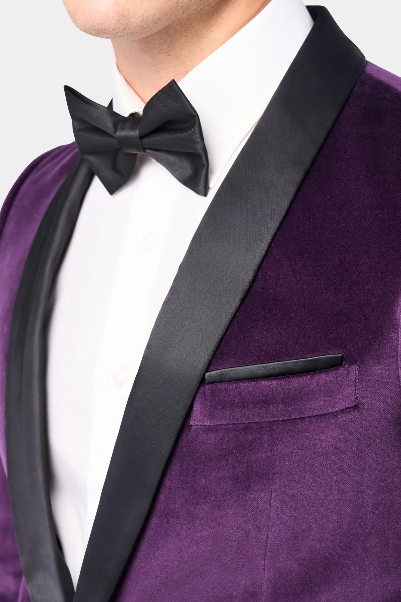 Regency Purple Velvet Shawl Lapel Tuxedo