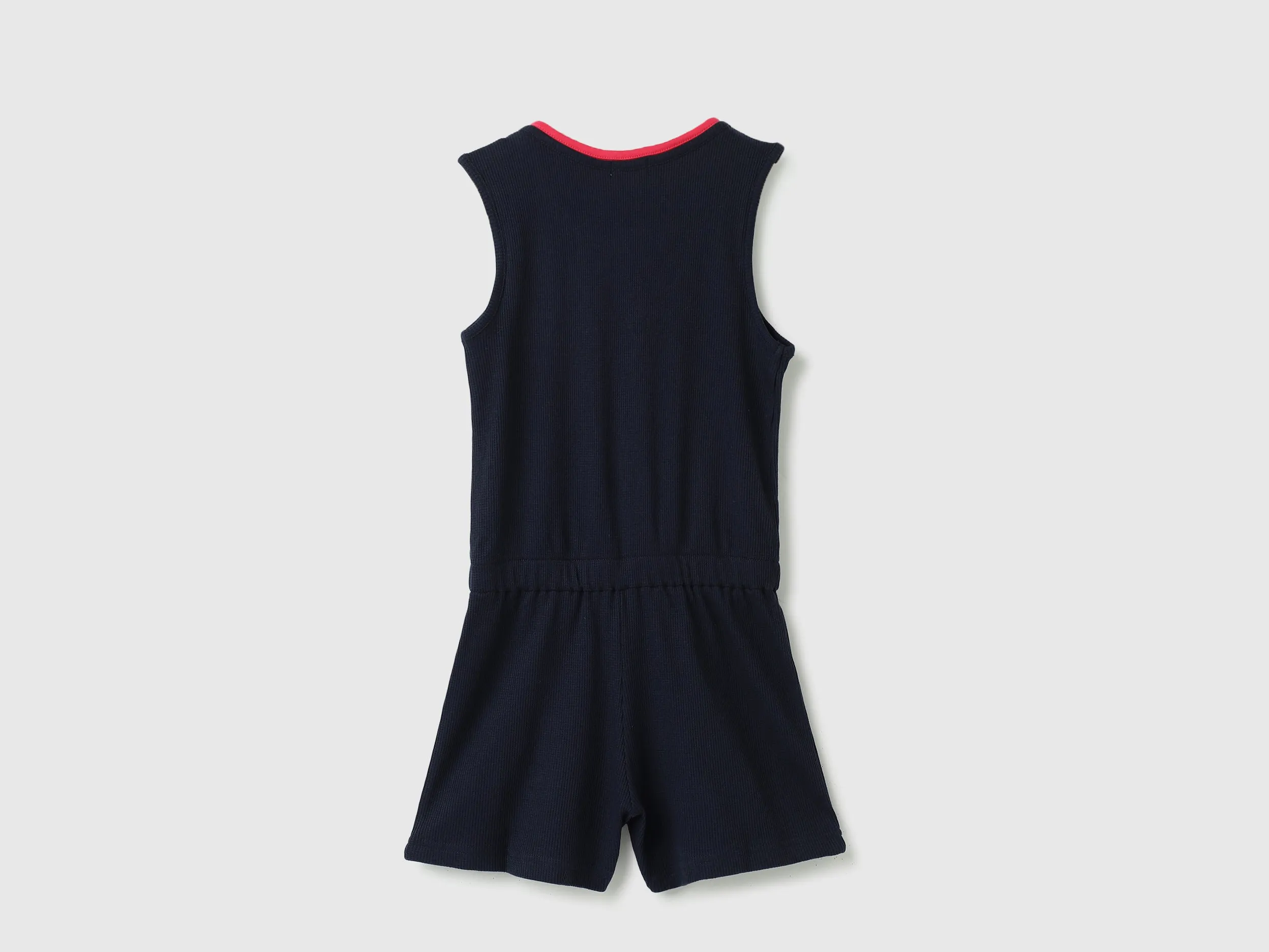 Regular-Fit Round Neck Solid Dungaree