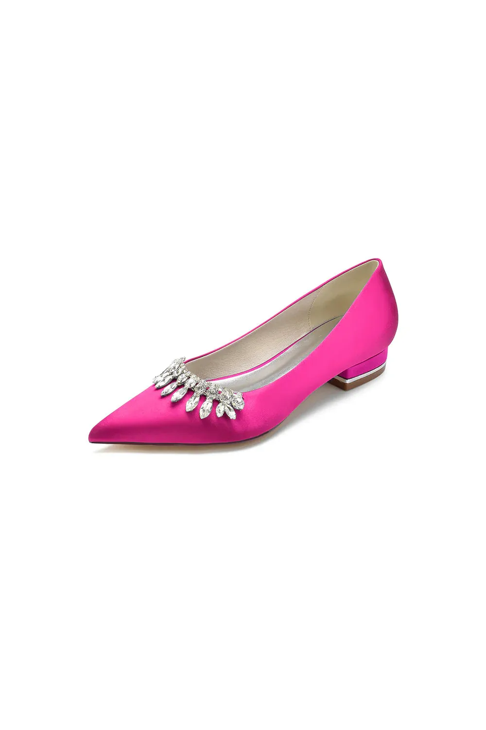 Rhinestone Cocktail Pointed Toe Flats