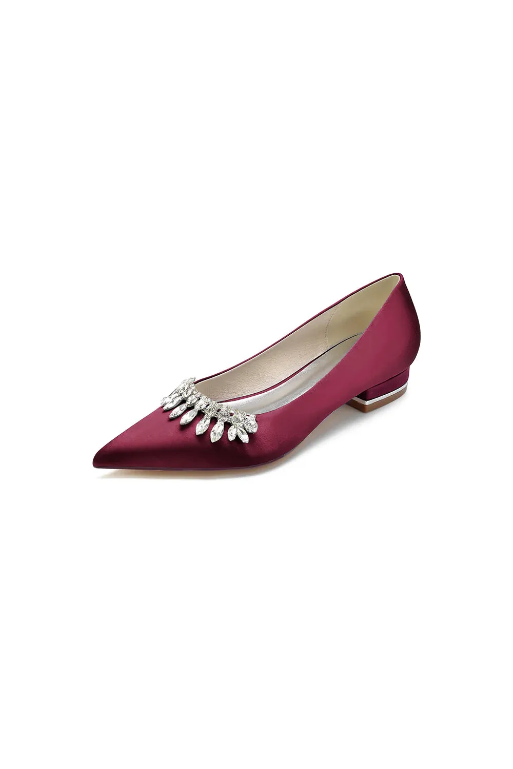 Rhinestone Cocktail Pointed Toe Flats