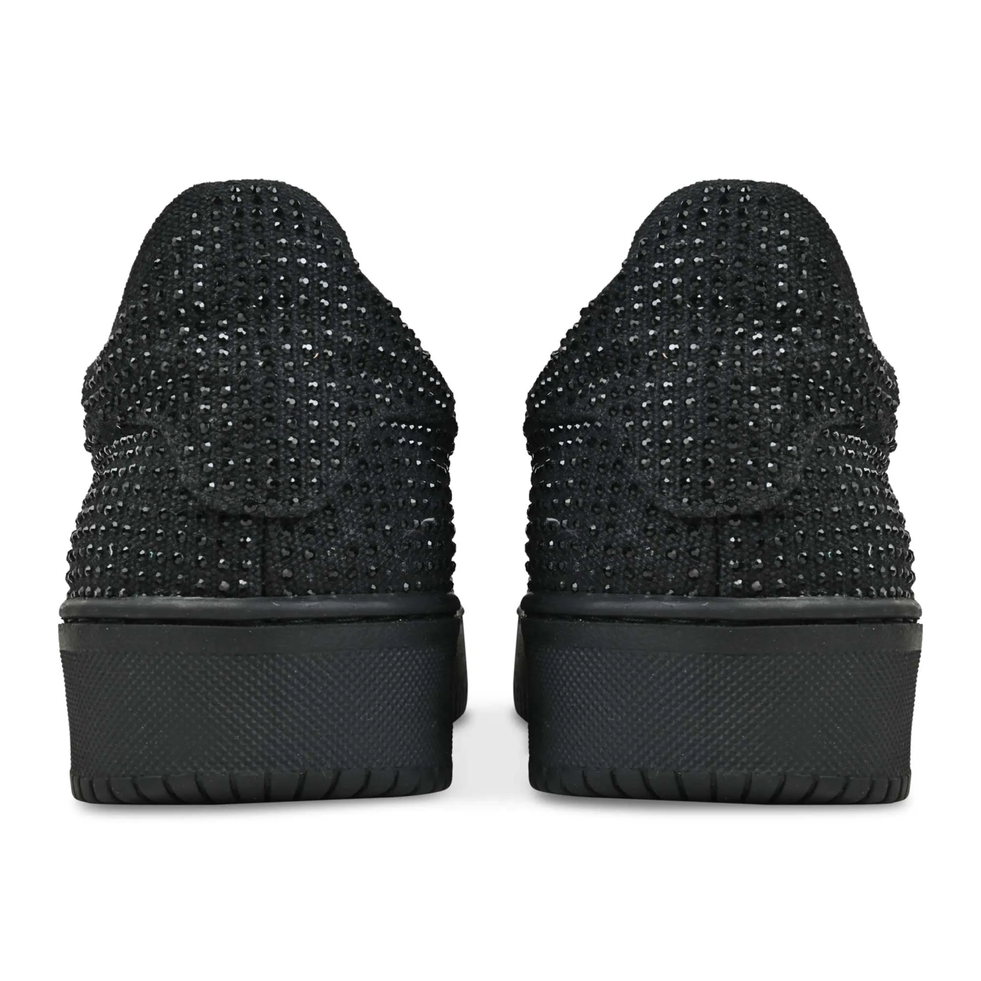 Rhinestone Lowtop Sneakers- Black