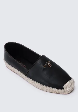 Roberta Comfy Espadrilles In Black