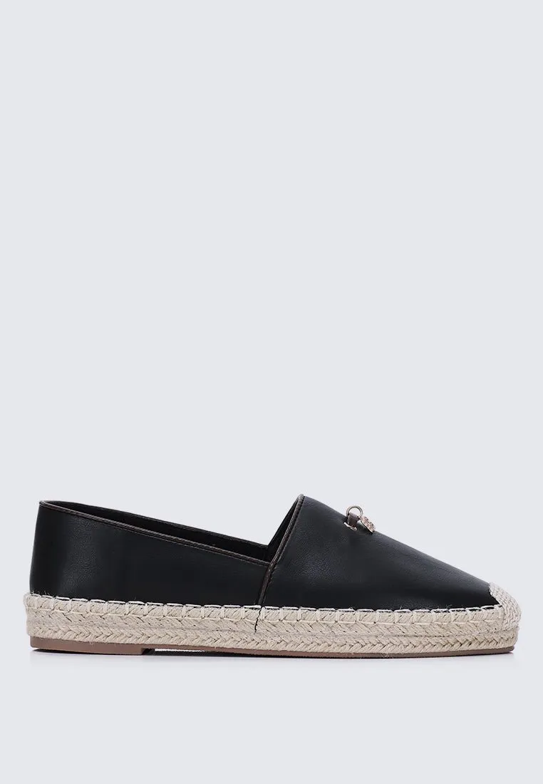 Roberta Comfy Espadrilles In Black
