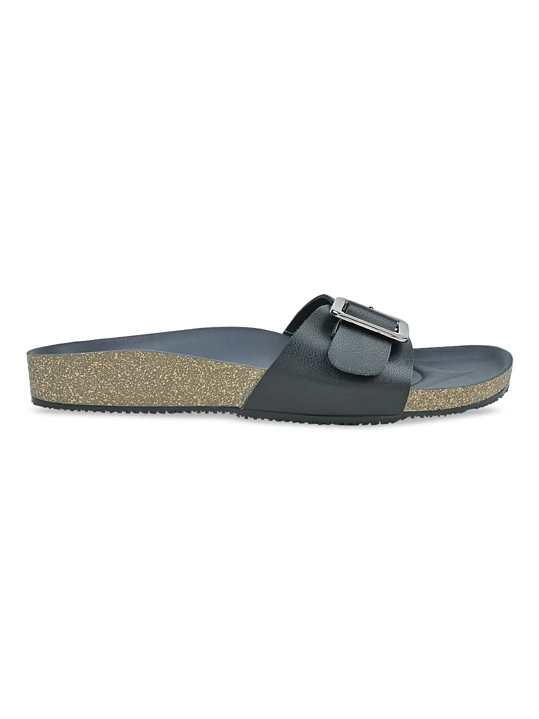 Rocia By Regal Black Women Slider Flats