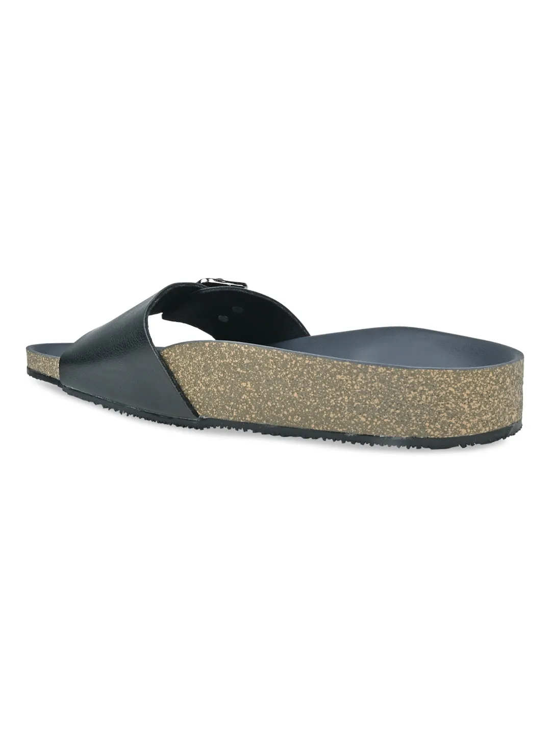 Rocia By Regal Black Women Slider Flats
