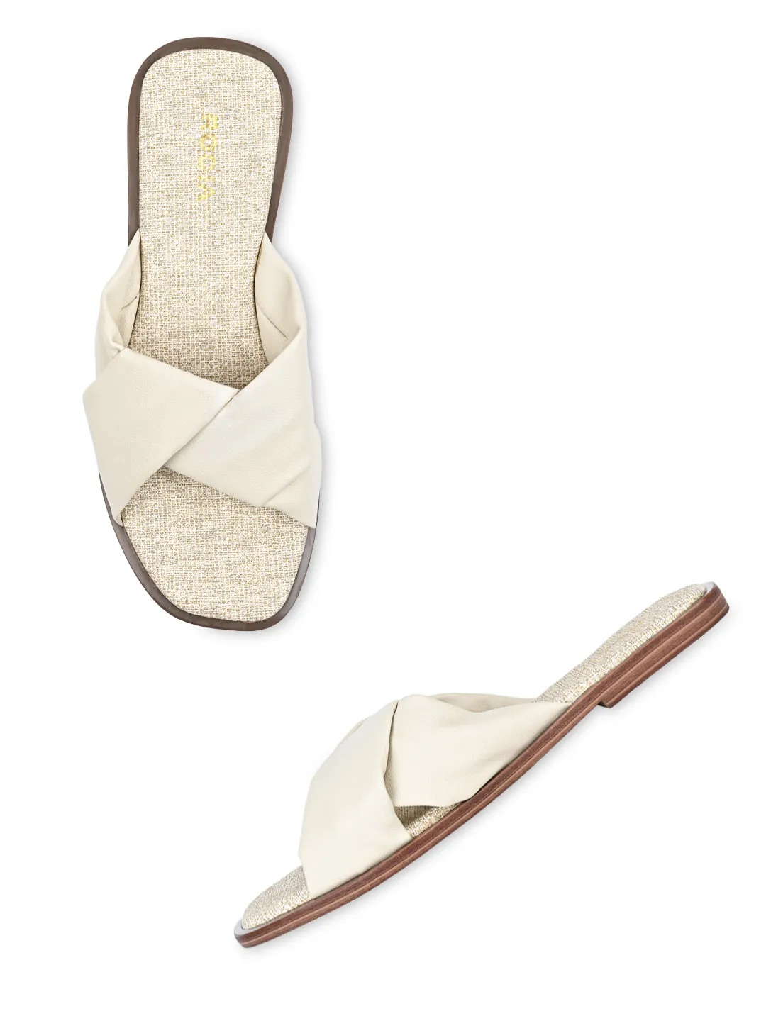 Rocia By Regal Cream Women Casual Comfortable Flats