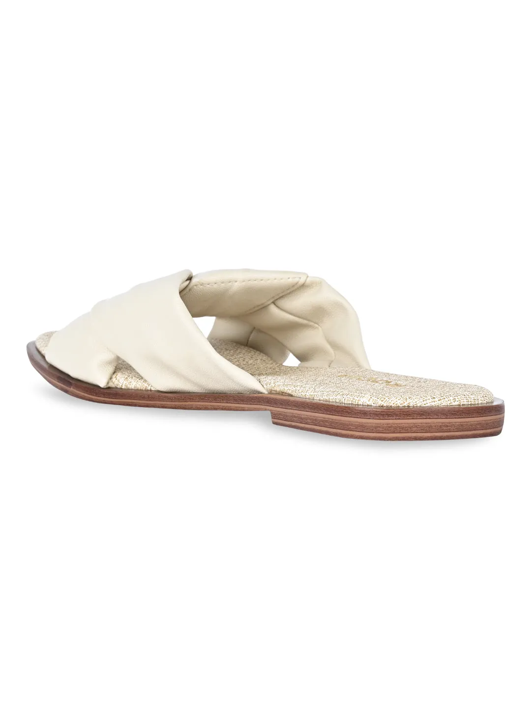 Rocia By Regal Cream Women Casual Comfortable Flats