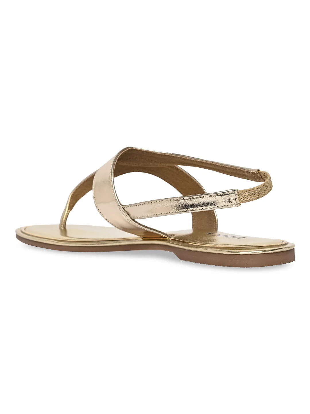 Rocia By Regal Gold Women Casual Flat Sandals