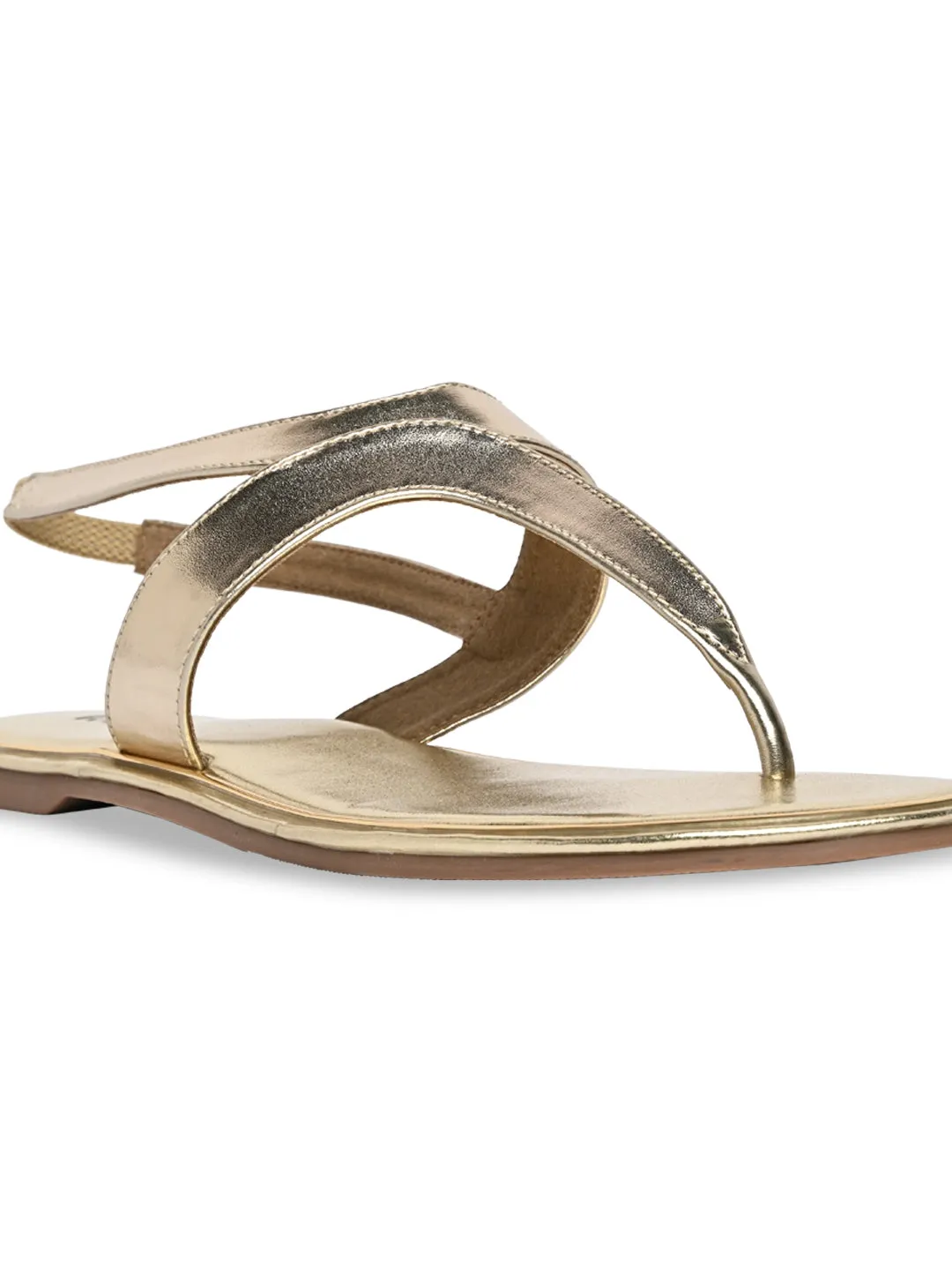 Rocia By Regal Gold Women Casual Flat Sandals
