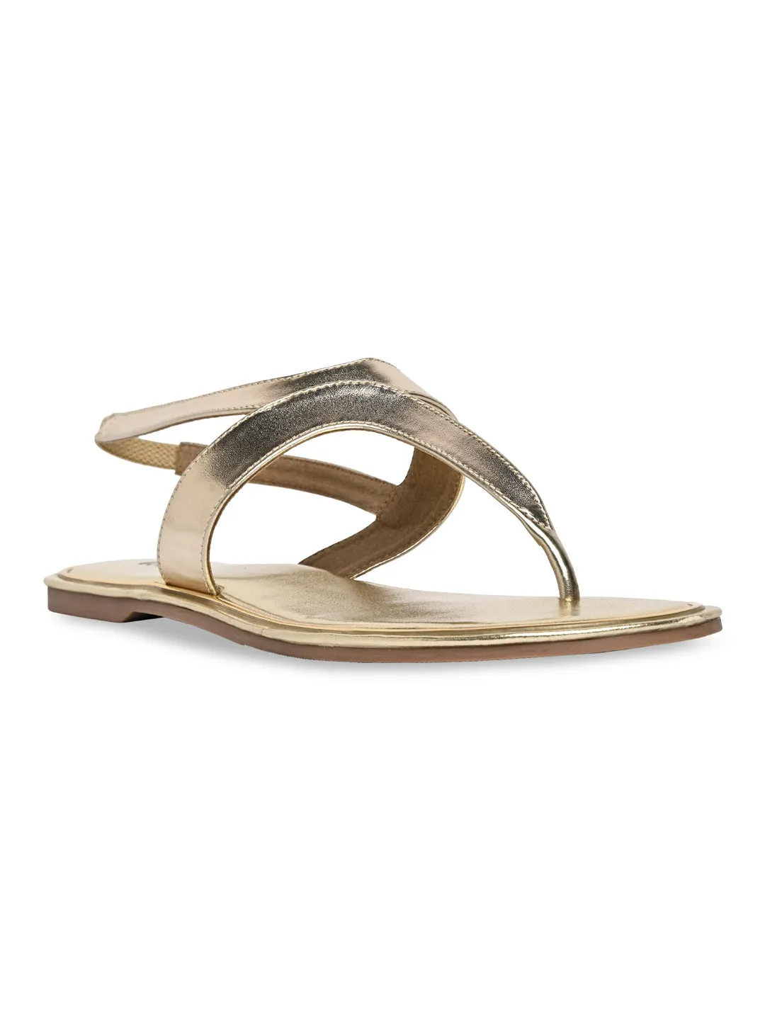 Rocia By Regal Gold Women Casual Flat Sandals