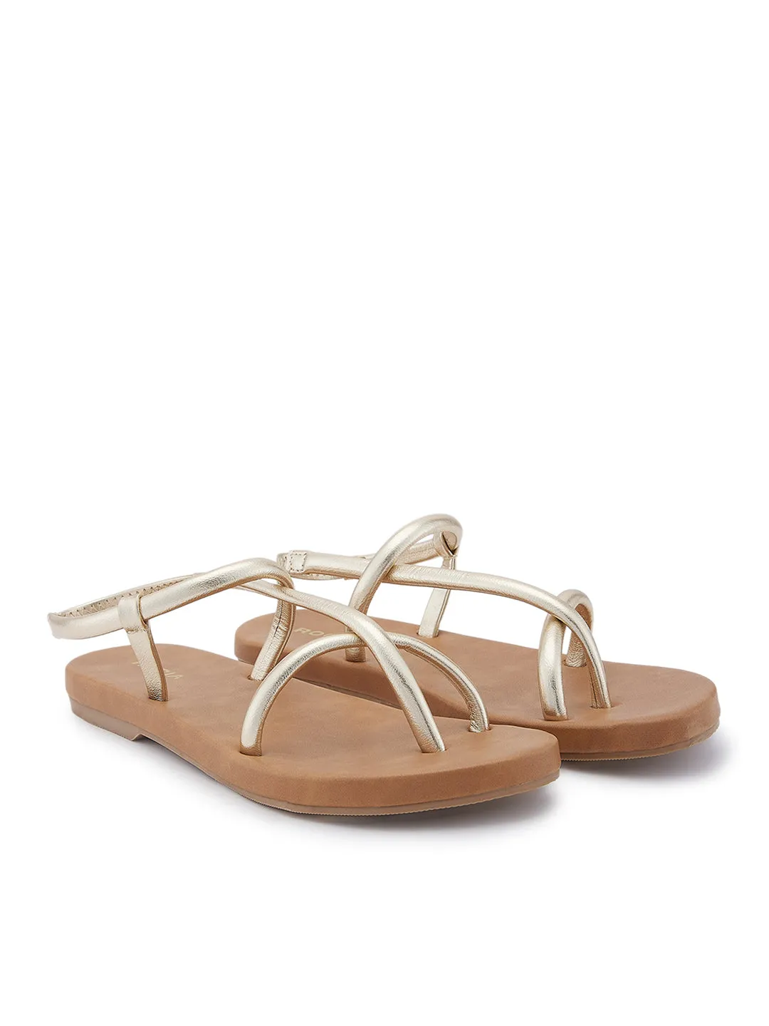 Rocia By Regal Gold Women Smart Casual Flats