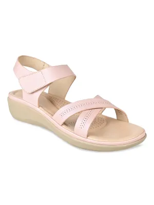 Rocia By Regal Pink Women Comfort Flat Sandals