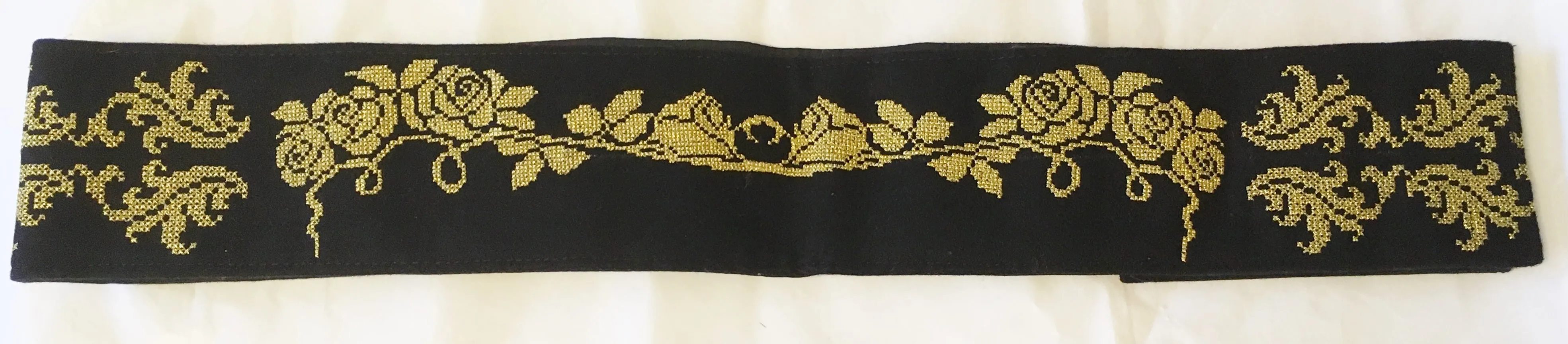 Romanian Folk Embroidered Belt for Traditional-National Folk Costume