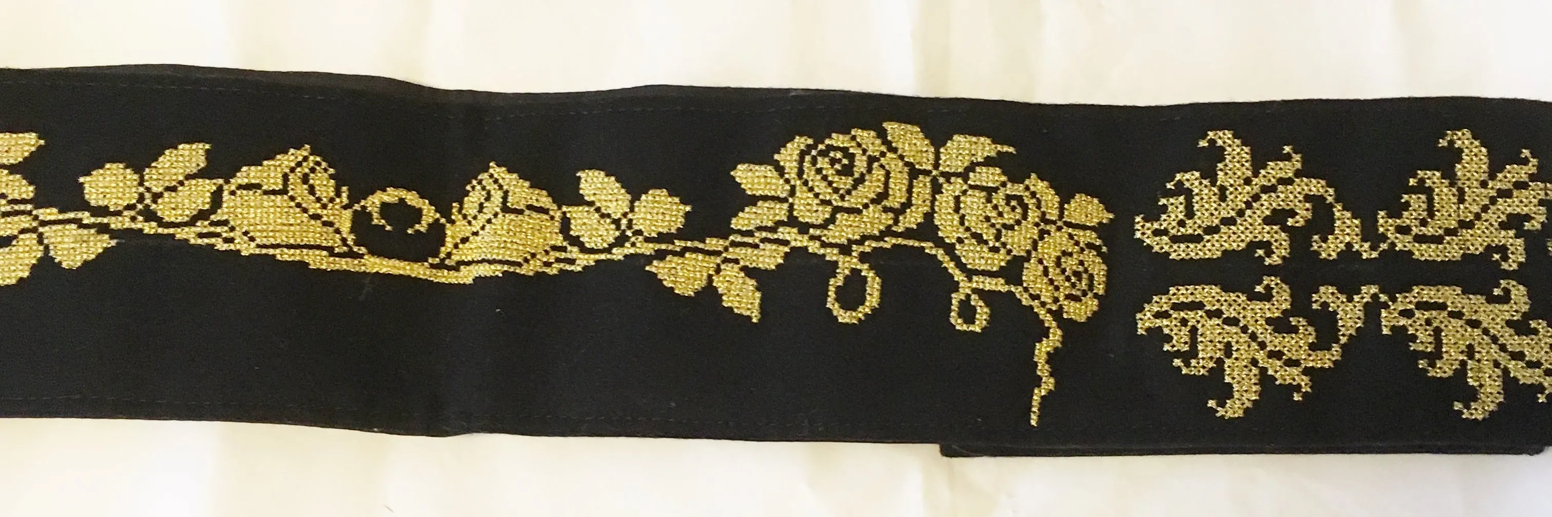 Romanian Folk Embroidered Belt for Traditional-National Folk Costume