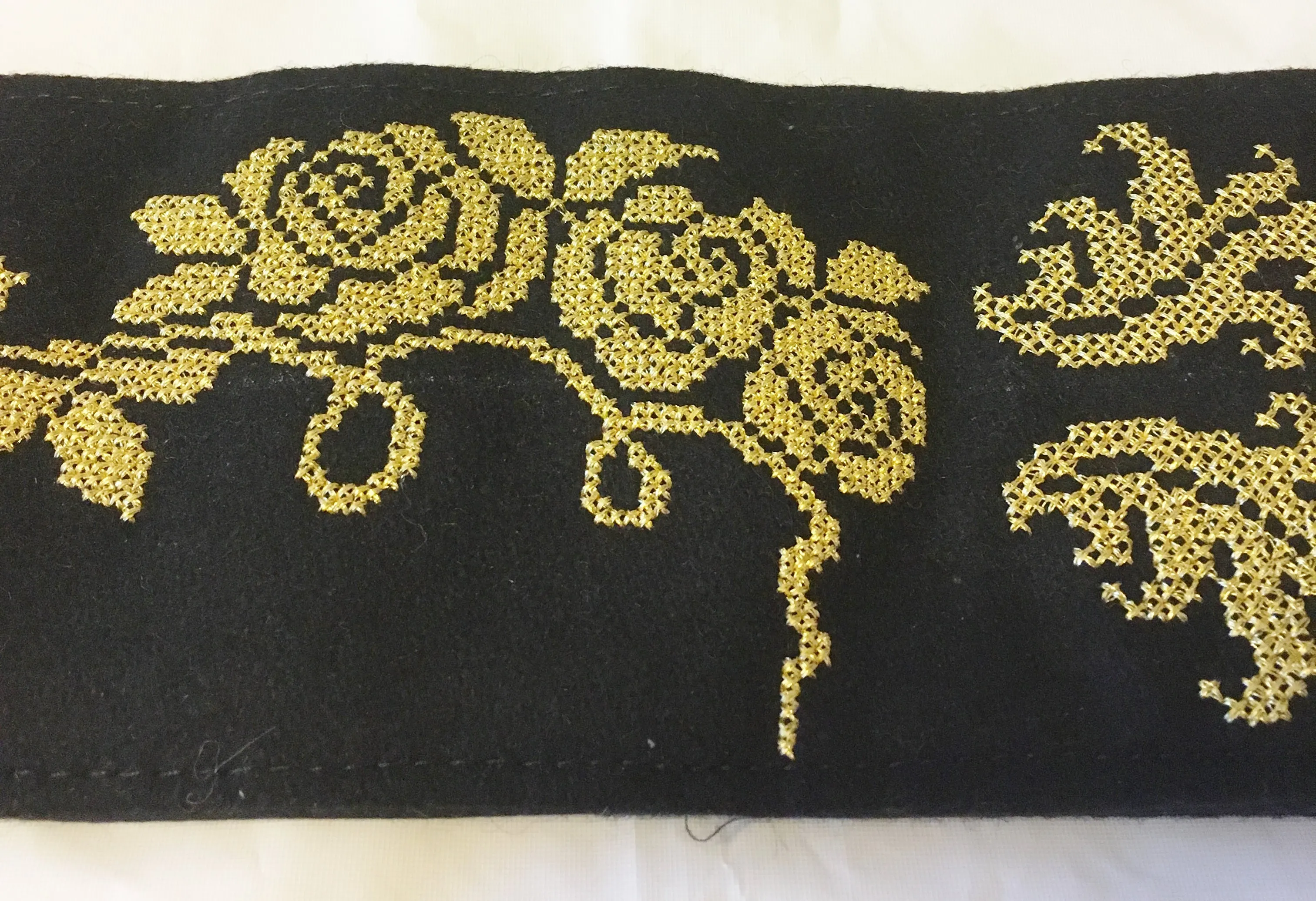 Romanian Folk Embroidered Belt for Traditional-National Folk Costume