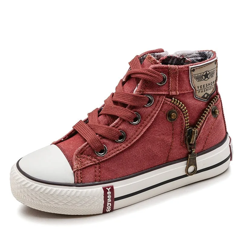 Rose – Breathable Denim Sneakers for Kids