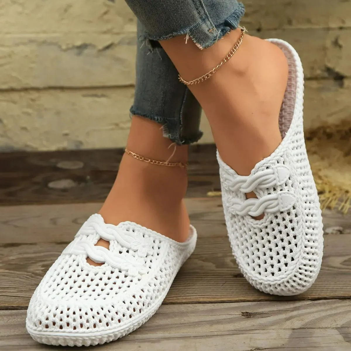 Round Toe Flats Sandals