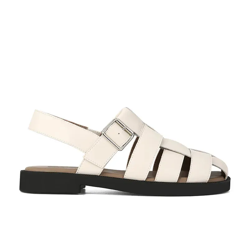 Round Toe Flats Sandals
