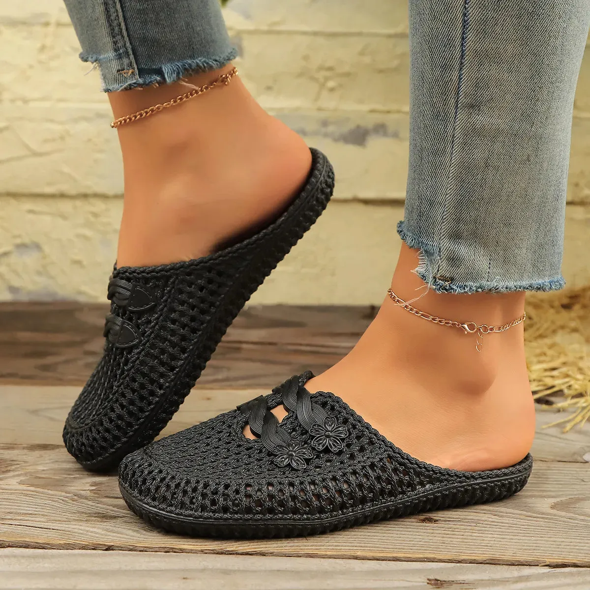 Round Toe Flats Sandals