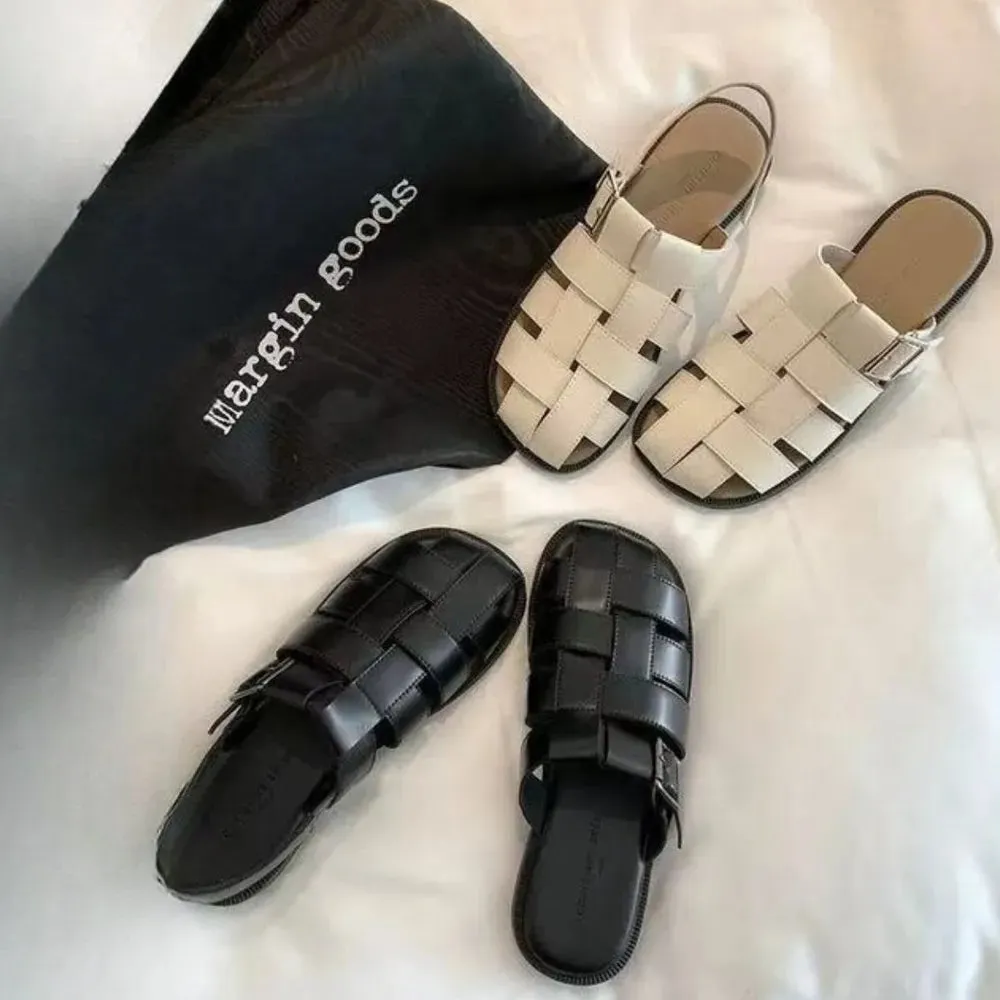 Round Toe Flats Sandals