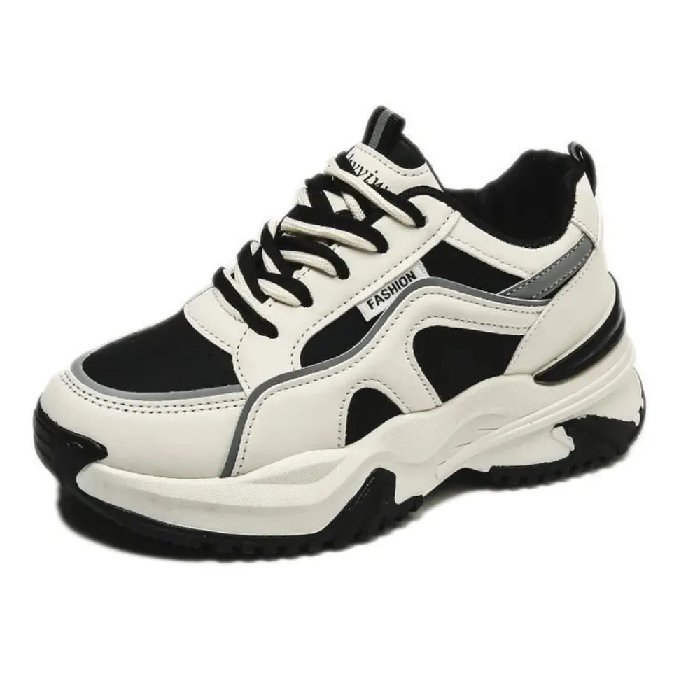 Round Toe Platform Sneakers