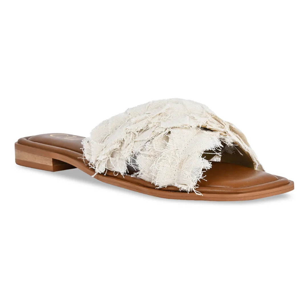 Sakura Cream Flats