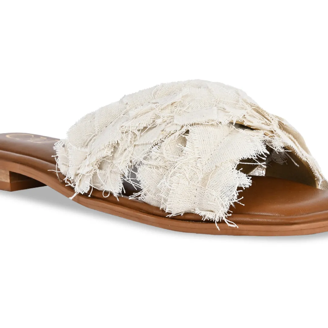 Sakura Cream Flats