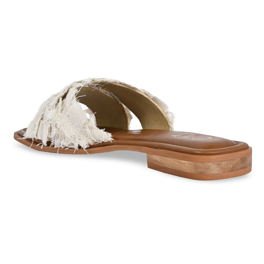 Sakura Cream Flats