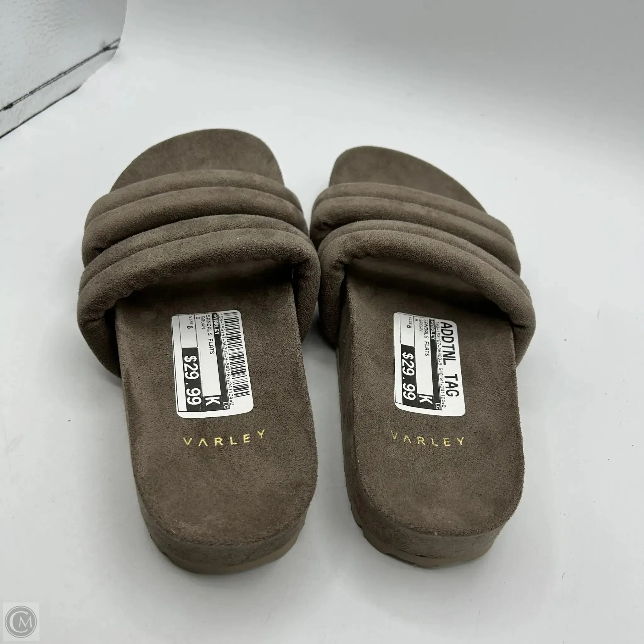 Sandals Flats By Varley In Brown, Size: 6