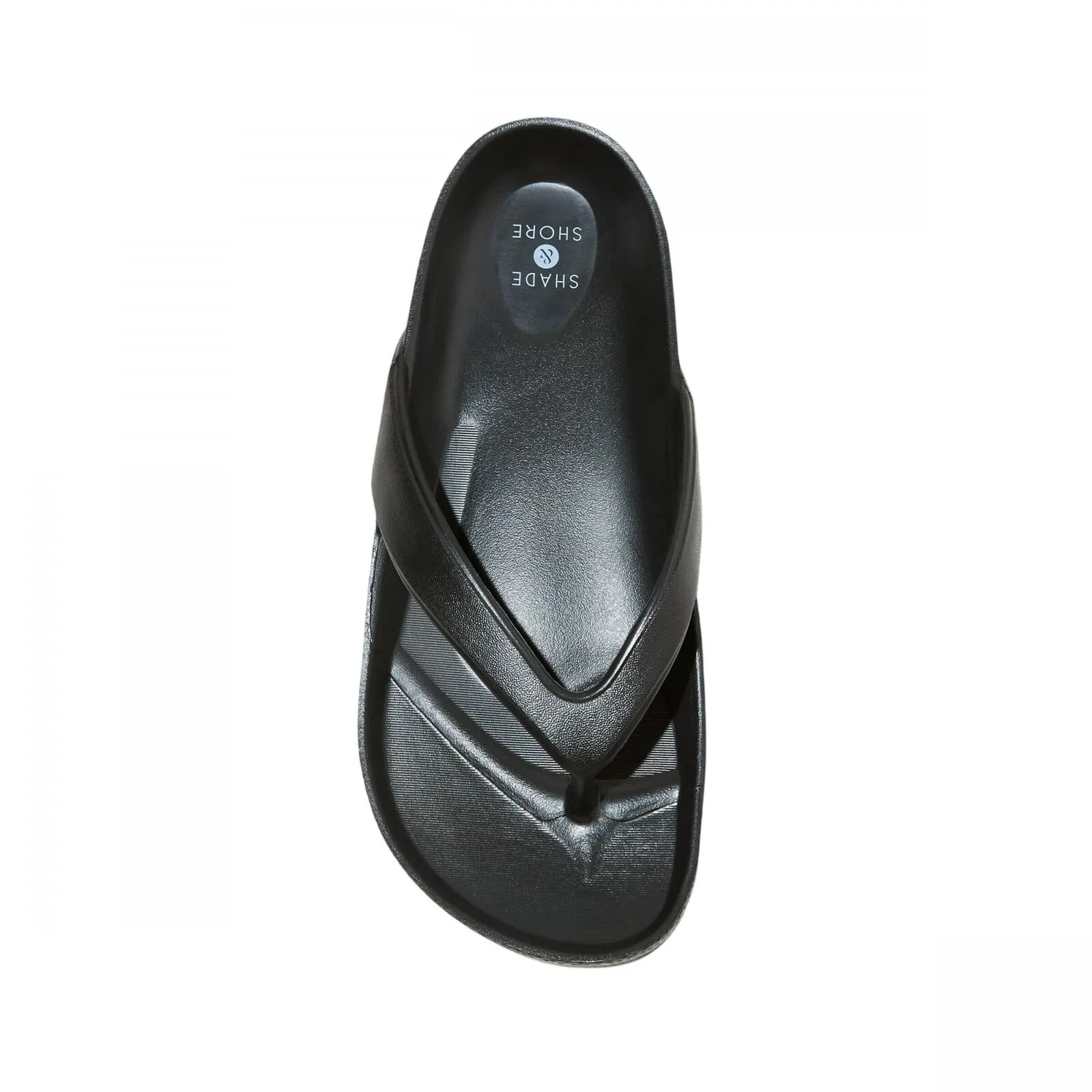 Shade & Shore Womens Traci Footbed Sandals 89258328 Black 7M