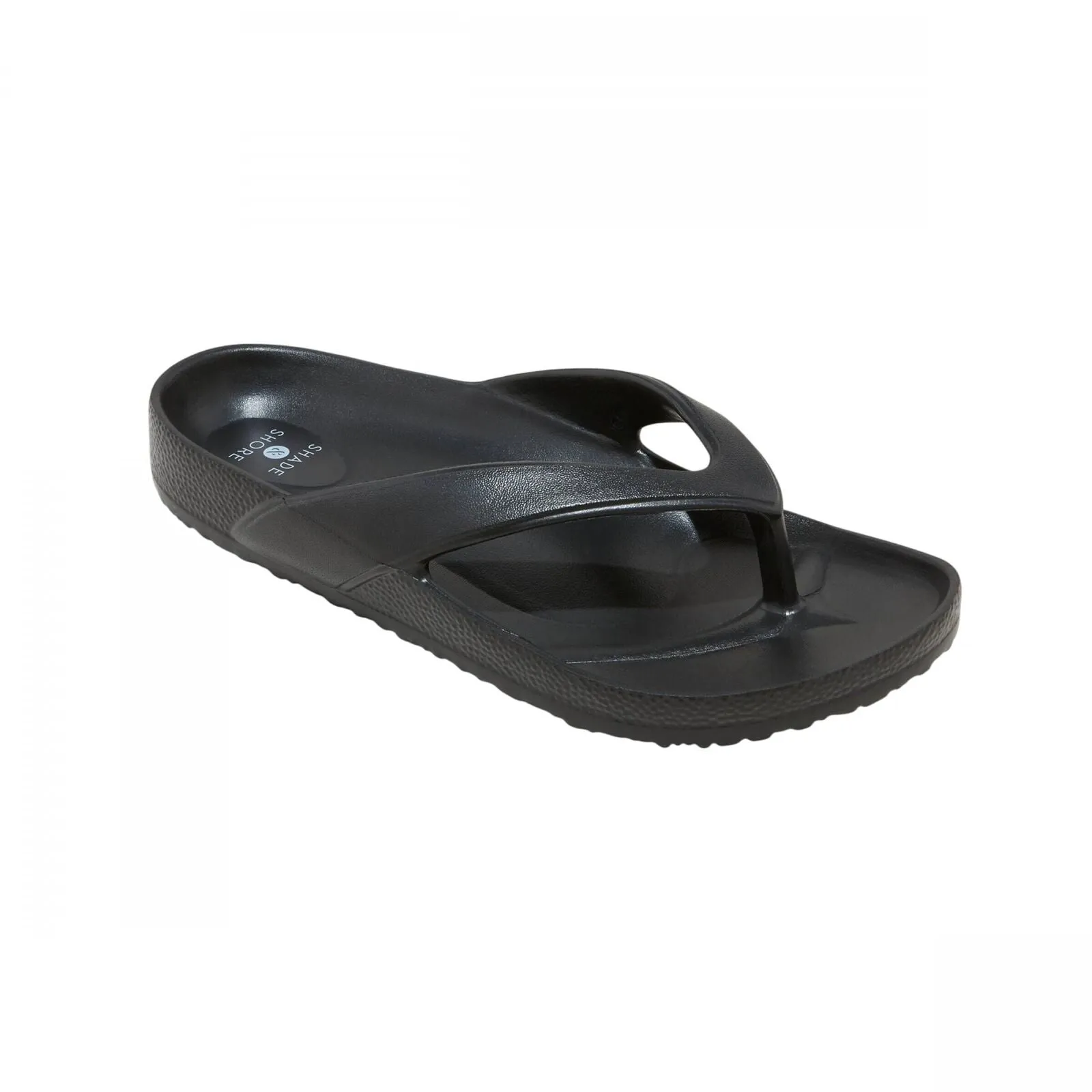Shade & Shore Womens Traci Footbed Sandals 89258328 Black 7M