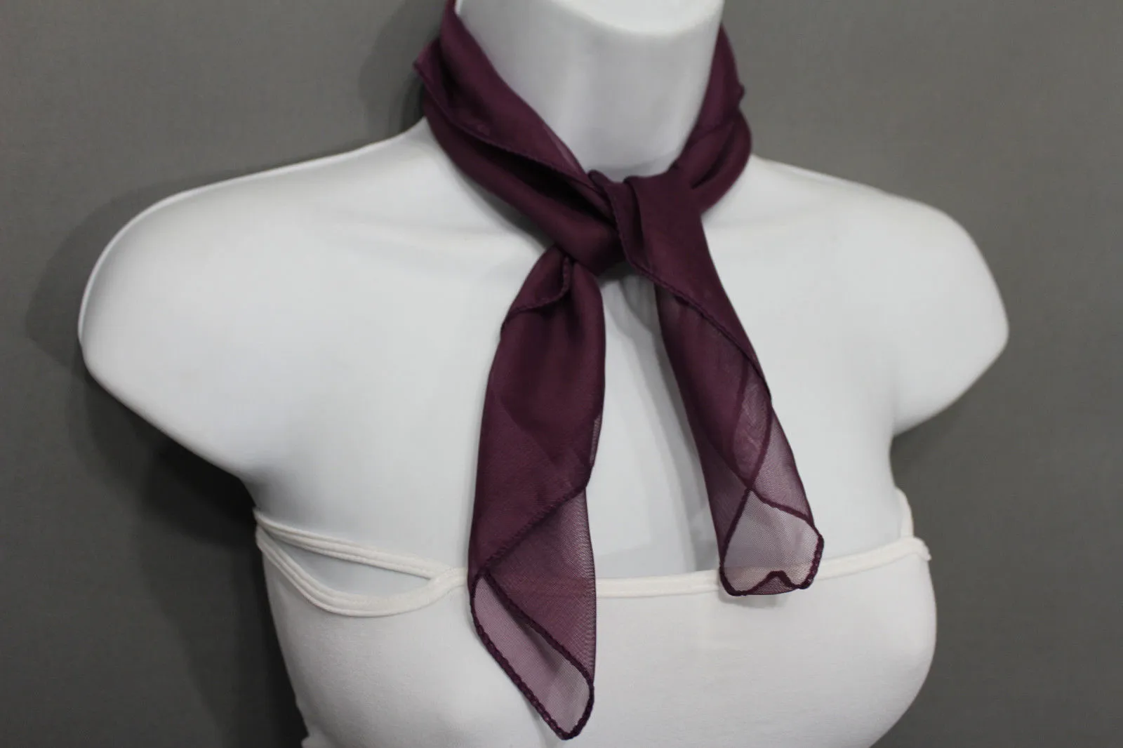 Sheer Fabric Mini Scarf